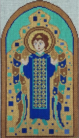 click here to view larger image of Cloisonne Angel (Arch) (hand painted canvases)