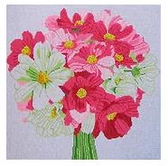 click here to view larger image of Glorious Bouquet 1 (hand painted canvases)