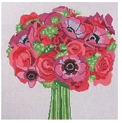 click here to view larger image of Glorious Bouquet 3 (hand painted canvases)