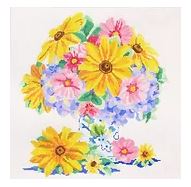 click here to view larger image of Gardeners Bouquet 1 (hand painted canvases)