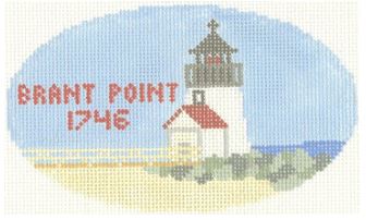 click here to view larger image of Brant Point Lighthouse Ornament (hand painted canvases)