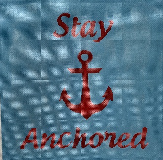 click here to view larger image of Stay Anchored (hand painted canvases)
