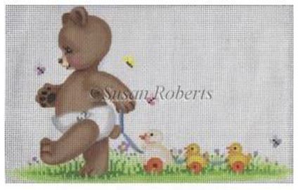 click here to view larger image of Squishy Bear and Ducks (hand painted canvases)