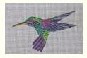 click here to view larger image of Hummingbird Ornament (hand painted canvases)