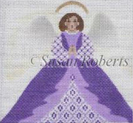 click here to view larger image of Angel 6 Tissue Roll Ornament    (hand painted canvases)