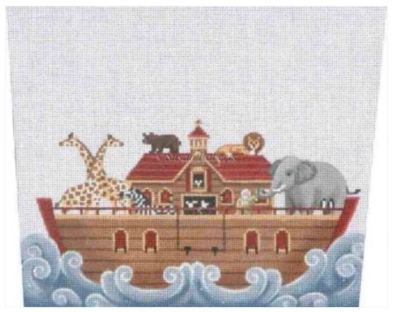 click here to view larger image of Noahs Ark Stocking Topper (hand painted canvases)