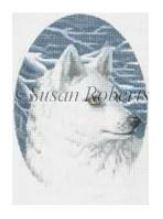 click here to view larger image of Wolf Ornament  (hand painted canvases)