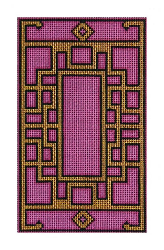 click here to view larger image of Chinese Lattice (hand painted canvases)