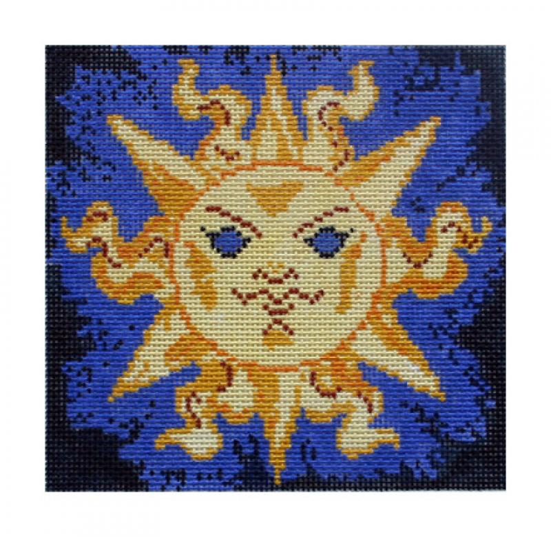 click here to view larger image of Sun Face (hand painted canvases)