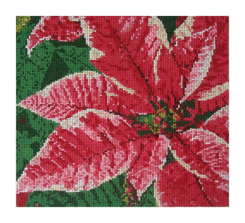 click here to view larger image of Poinsettia  (hand painted canvases)