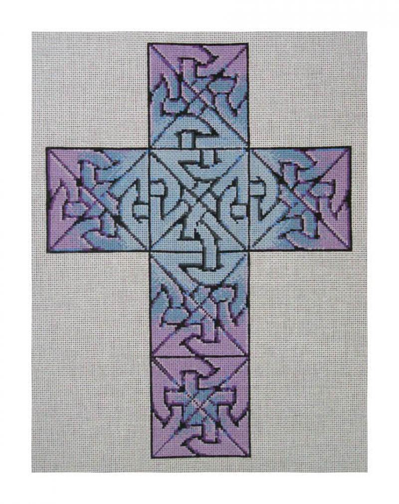 click here to view larger image of Celtic Cross Box (hand painted canvases)