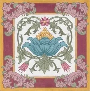 click here to view larger image of William Morris Regency (hand painted canvases)