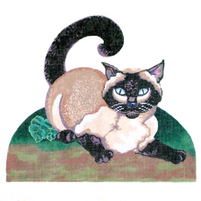 click here to view larger image of Siamese Cat (hand painted canvases)