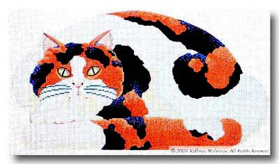 click here to view larger image of Tortoise Shell Cat (hand painted canvases)