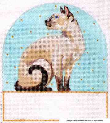 click here to view larger image of Siamese Cat (hand painted canvases)