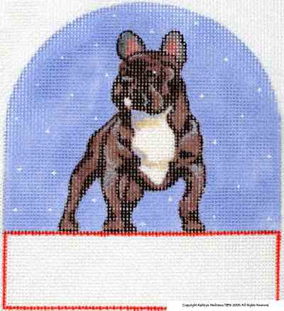 click here to view larger image of French Bulldog (hand painted canvases)