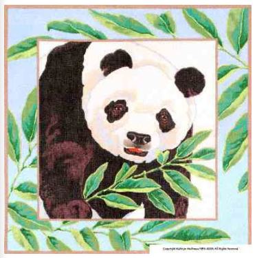 click here to view larger image of Squares - Panda (hand painted canvases)