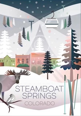 click here to view larger image of Steamboat Springs (hand painted canvases)