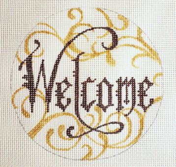 click here to view larger image of Word - Welcome (hand painted canvases)