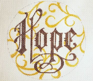click here to view larger image of Word - Hope (hand painted canvases)