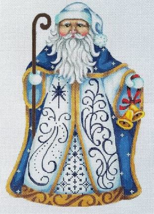 click here to view larger image of Blue Swedish Santa (hand painted canvases)