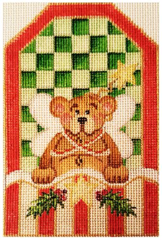 click here to view larger image of Christmas Angel Bear (hand painted canvases)