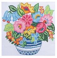 click here to view larger image of Flower Fantasy (hand painted canvases)