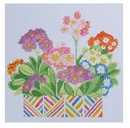 click here to view larger image of Primrose Fiesta  (hand painted canvases)