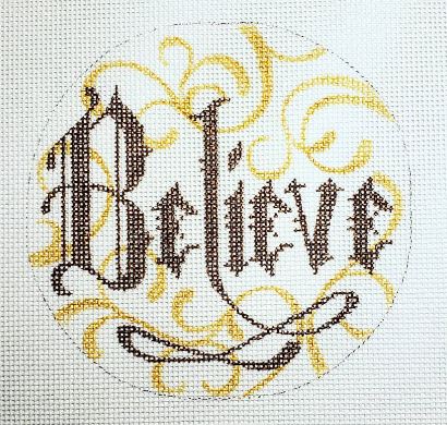 click here to view larger image of Word - Believe (hand painted canvases)