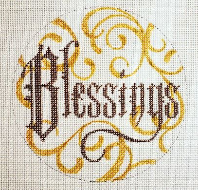 click here to view larger image of Word - Blessings (hand painted canvases)