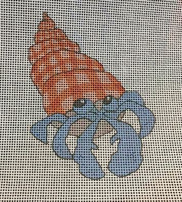 click here to view larger image of Hermit Crab Gingham (hand painted canvases)
