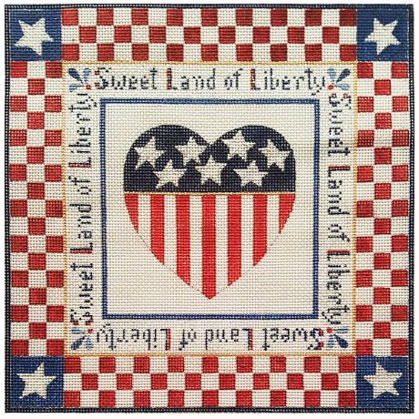 click here to view larger image of Sweet Land of Liberty (hand painted canvases)