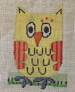 click here to view larger image of Yellow Owl (hand painted canvases)