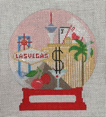 click here to view larger image of Las Vegas Snowglobe  (hand painted canvases)