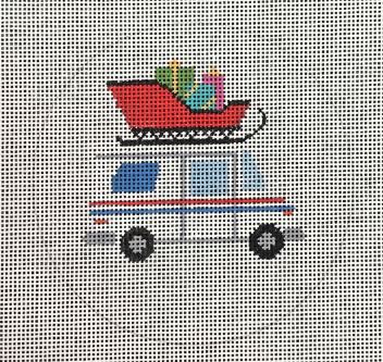 click here to view larger image of Sleigh on Ambulance  (hand painted canvases)