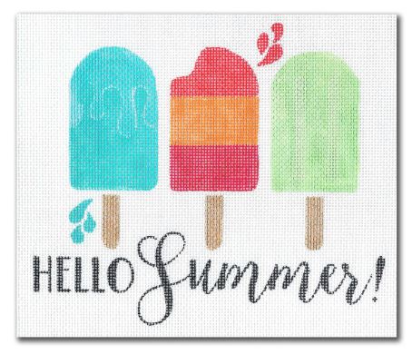 click here to view larger image of Hello Summer (hand painted canvases)