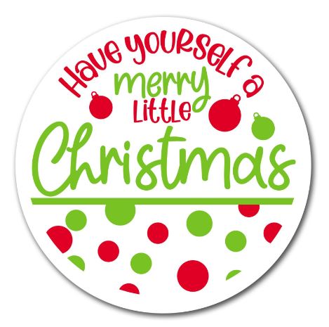 click here to view larger image of Have Yourself a Merry Little Christmas (hand painted canvases)