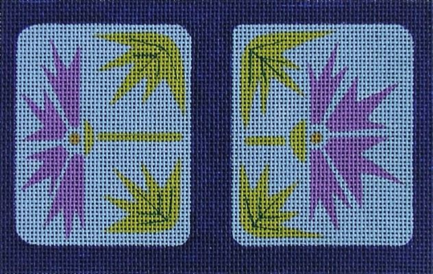 click here to view larger image of Thistle Needle Case (hand painted canvases)