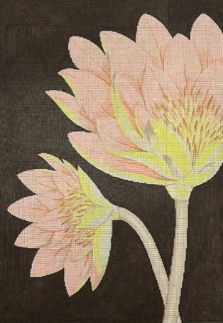 click here to view larger image of Lotus  (hand painted canvases)