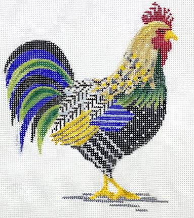 click here to view larger image of Speckled Rooster (hand painted canvases)