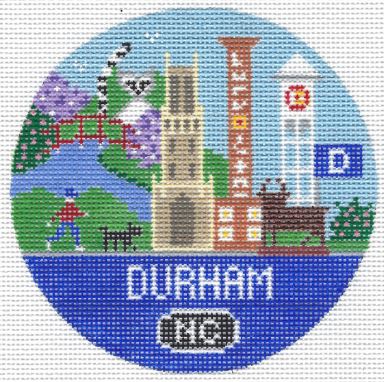 click here to view larger image of Durham Round (hand painted canvases)