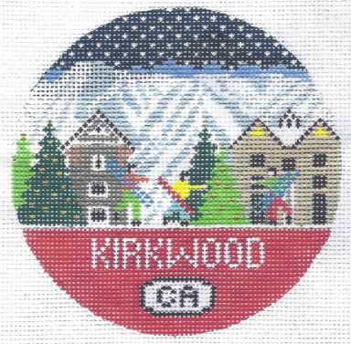 click here to view larger image of Kirkwood Round (hand painted canvases)