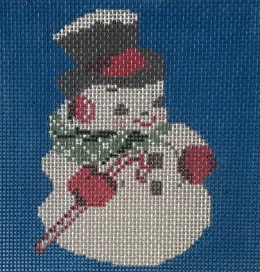 click here to view larger image of Greetings Snowman (hand painted canvases)