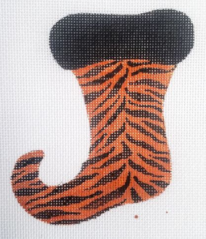 click here to view larger image of Tiger Stocking (hand painted canvases)