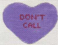 click here to view larger image of Heart - Don't Call (hand painted canvases)