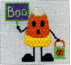 click here to view larger image of Little Candy Corn Guy (hand painted canvases)
