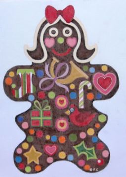 click here to view larger image of Giant Gingerbread Girl (hand painted canvases)