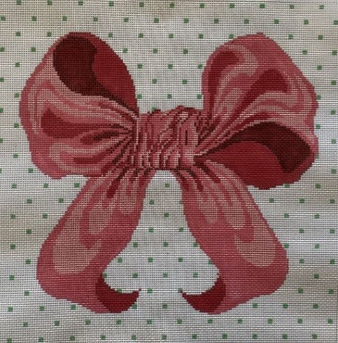 click here to view larger image of Pink Bow (hand painted canvases)