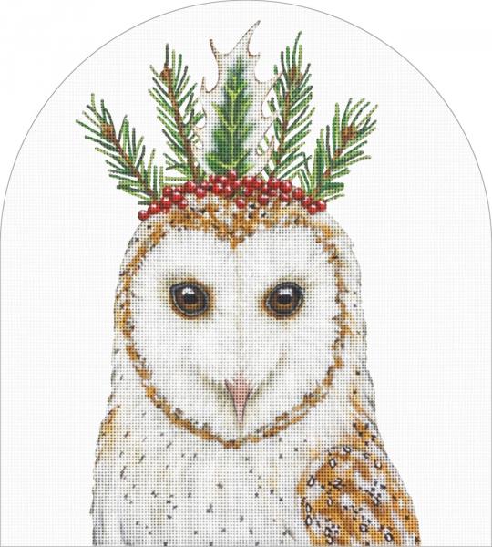 click here to view larger image of Sadie - Christmas Owl (hand painted canvases)