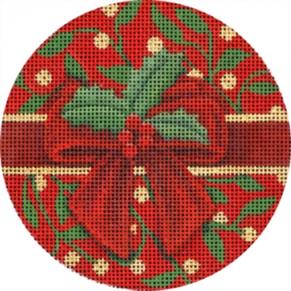 click here to view larger image of Red/Green Ornament (hand painted canvases)